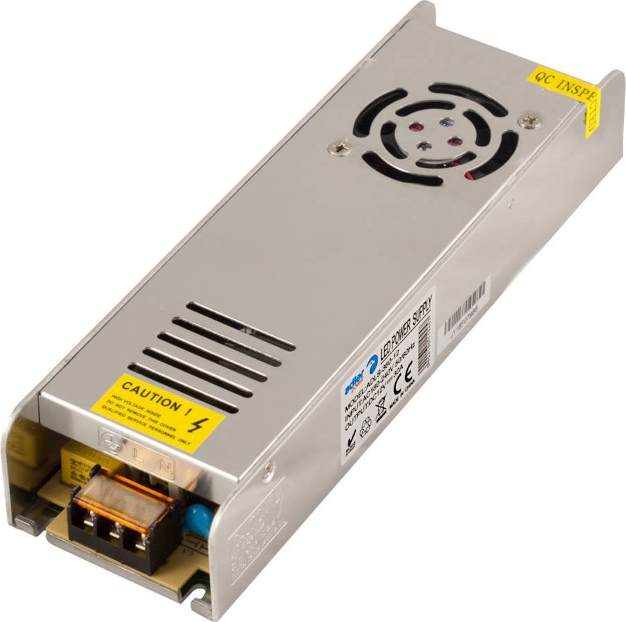 MPL Power ADLER Slim metal case power supply, 12V/30A