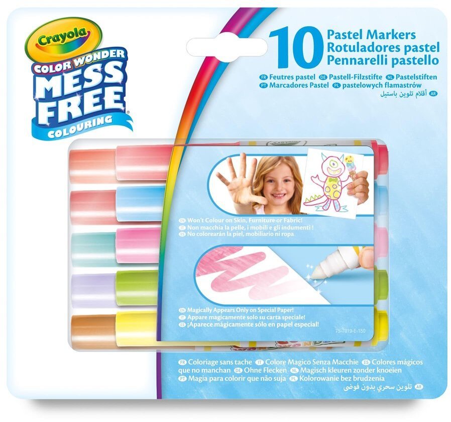 Crayola Crayola Color Wonder Pastel Mini Markers 10 Pcs