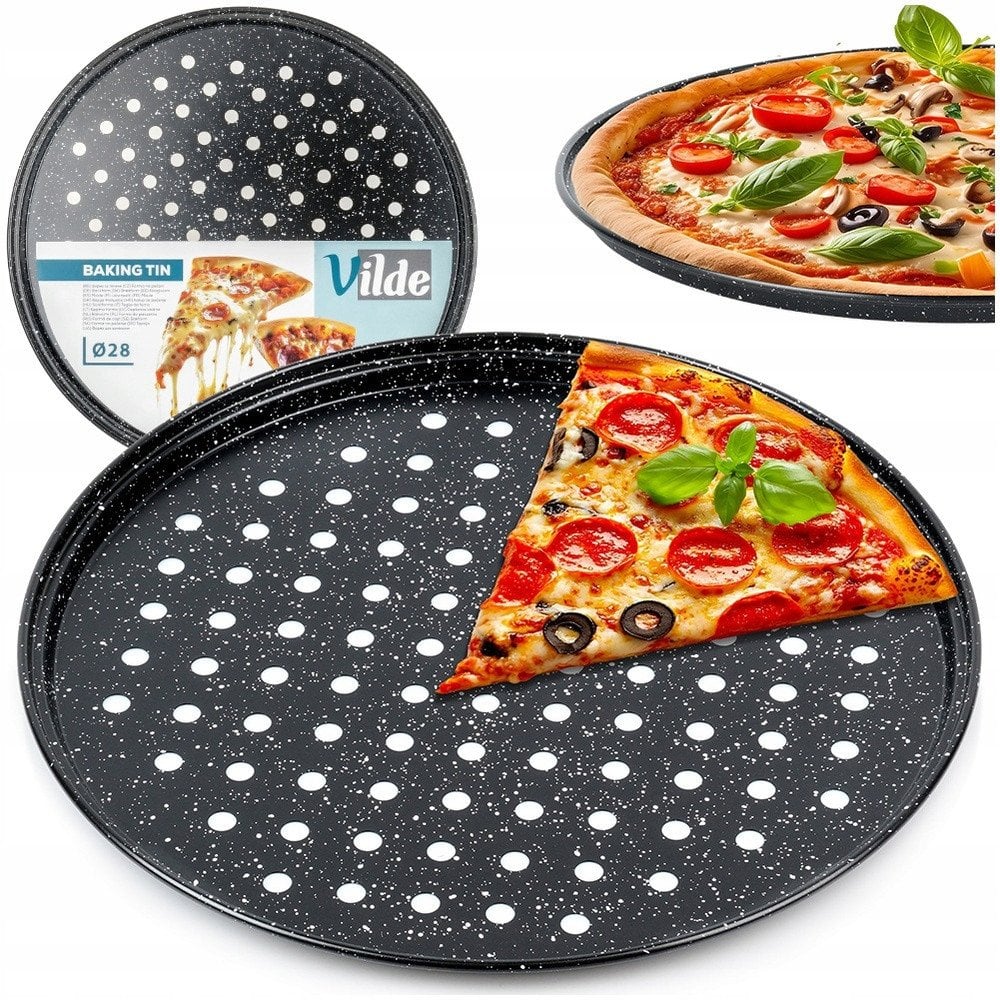 Vilde FORMA DO PIZZY GRANITOWA PERFOROWANA 28CM VILDE 279030
