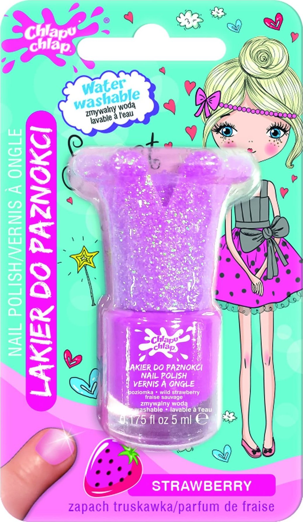 Chlapu Chlap CHLAPU CHLAP LAKIER d/pazn 5ml jasnoróżowy