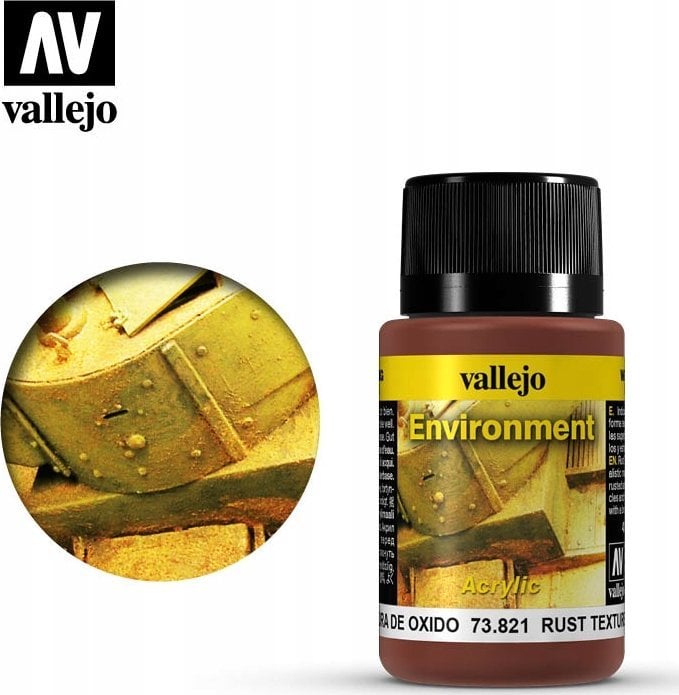 Vallejo : 73.821 - Weathering FX - Environment - Rust Texture (40 ml)