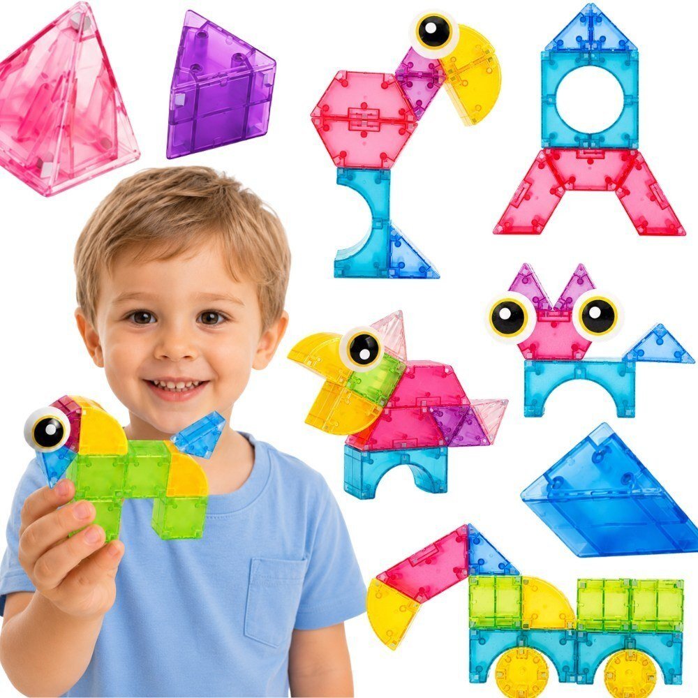 Woopie Klocki Magnetyczne 21el M Block kreatywne edukacyjne prezent 3D (58939)