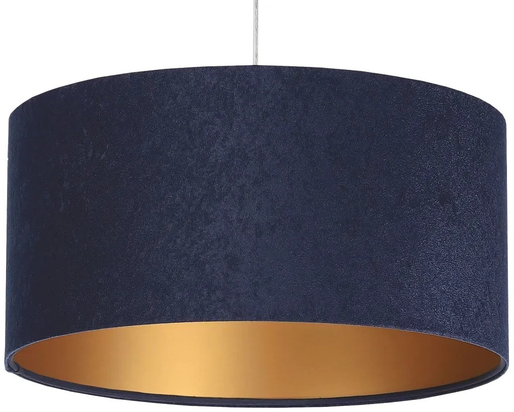 BPS KONCEPT Lampa wisząca HOME 30 granatowa/złota