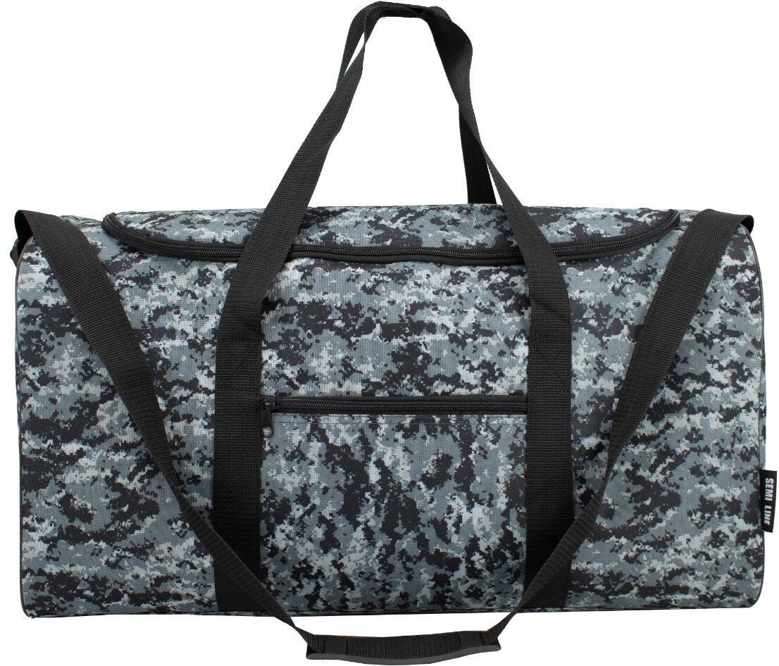 Semi Line Torba fitness/podróżna A3032 czarne moro