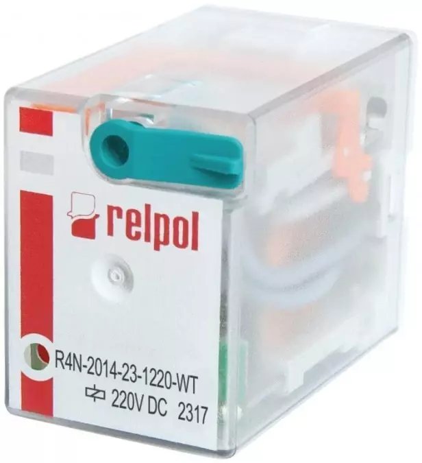 Relpol Przekaźnik przemysłowy 4P 220V DC AgNi R4N-2014-23-1220-WT A00018