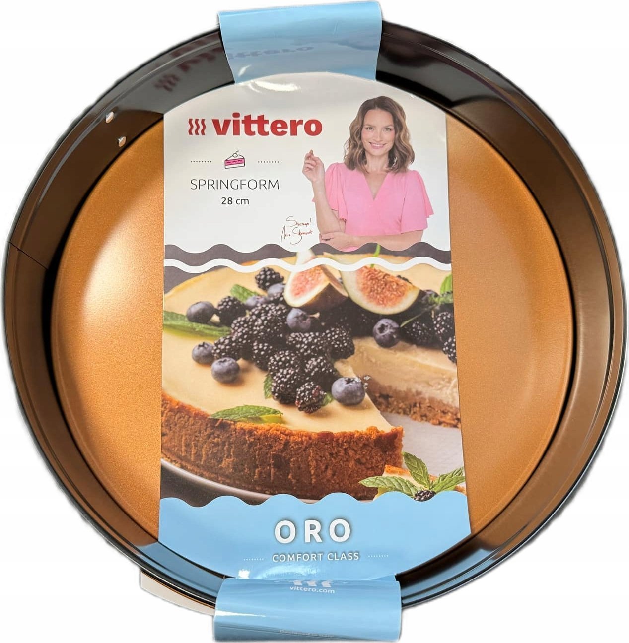Zwieger Vittero Oro Tortownica okrągła 28x6,8cm