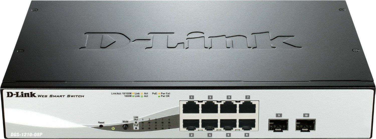 Switch D-Link DGS-1210-08P/E