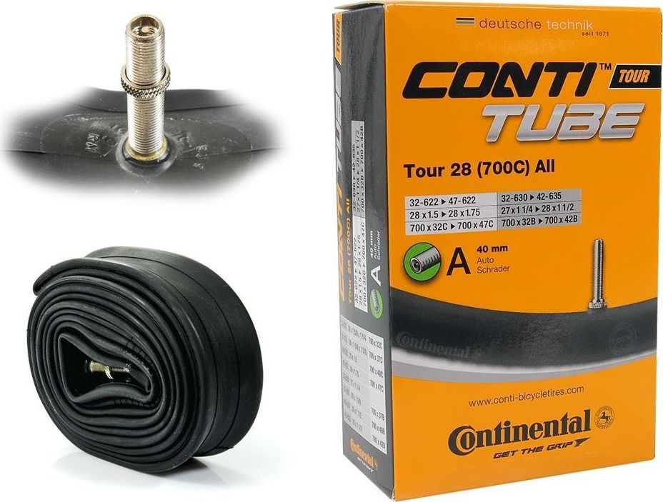 Continental Dętka Tour 28 ALL 32/47-622/635 28" x 1,25" - 1,75" wentyl auto 40 mm uniwersalny