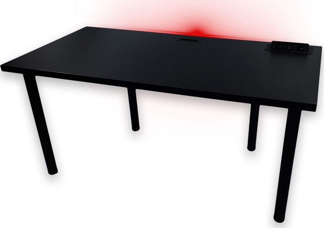 Biurko Daming Model 3 Czarne 160 cmx80 cm Podświetlane 20 kolorów