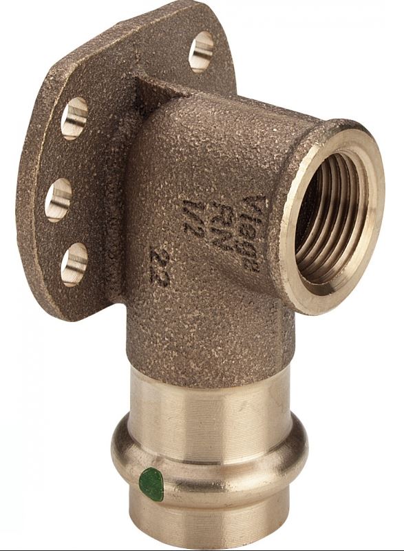 Viega Kolanko ze złączkami naściennymi z SC-Contur 18mm x GW 1/2 cala - 281502