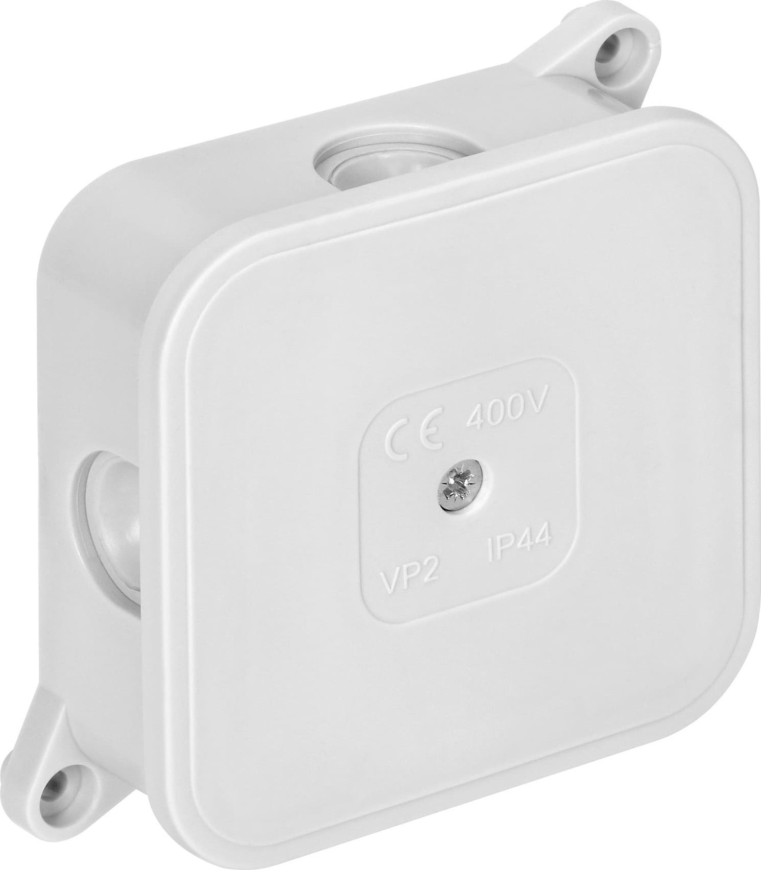 Orno Puszka n/t ECO* IP44 400V 4 dławnice gumowe 85x85x35mm biała OR-JB-13806/W