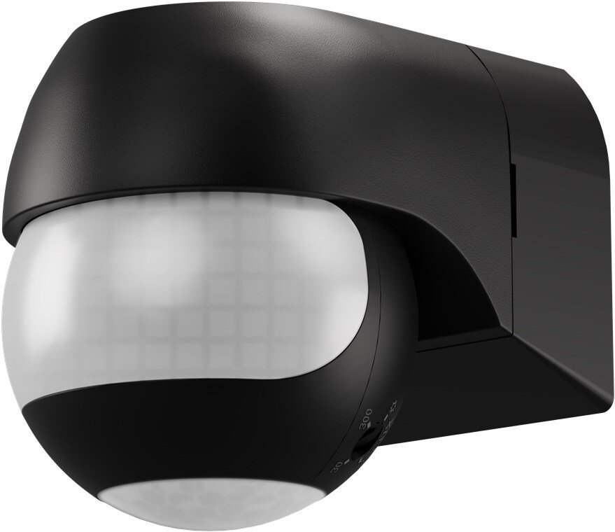 Goobay Czujnik ruchu 2-zakresowy, odchylany/obrotowy, czarny