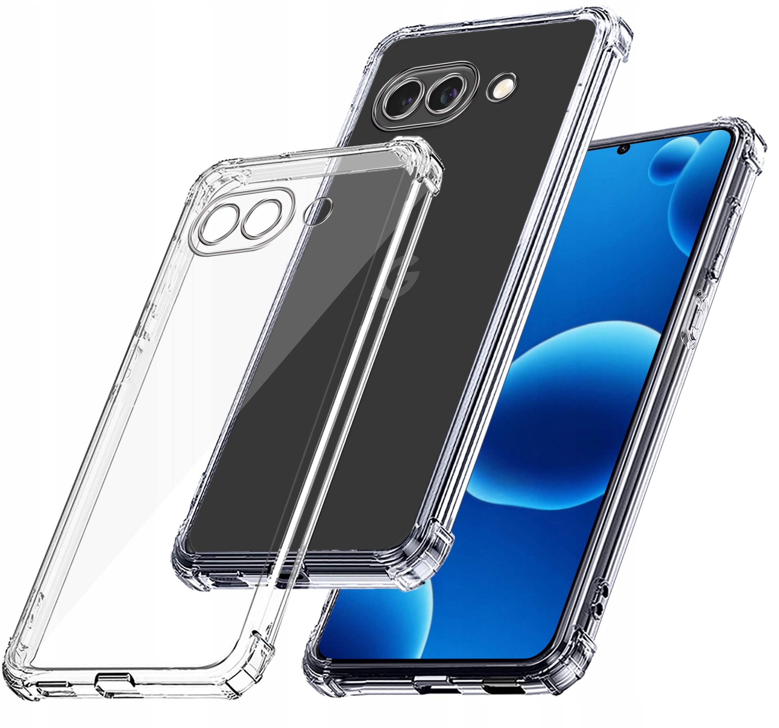 krainaGSM Etui do Google Pixel 9A PANCERNE CASE SILICON GUMOWE SLIM