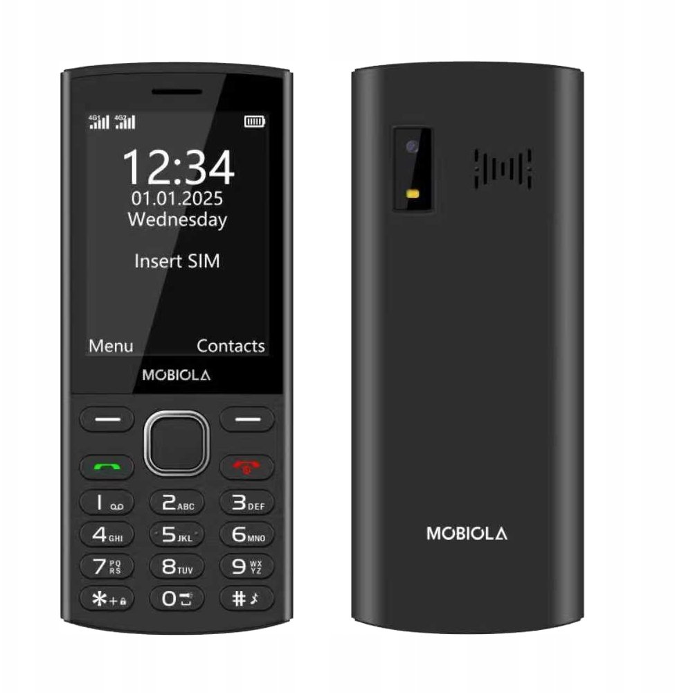 Komórkowy Stabilus Mobiola telefon dla seniora MB4280 4G czarny 1400 mAh