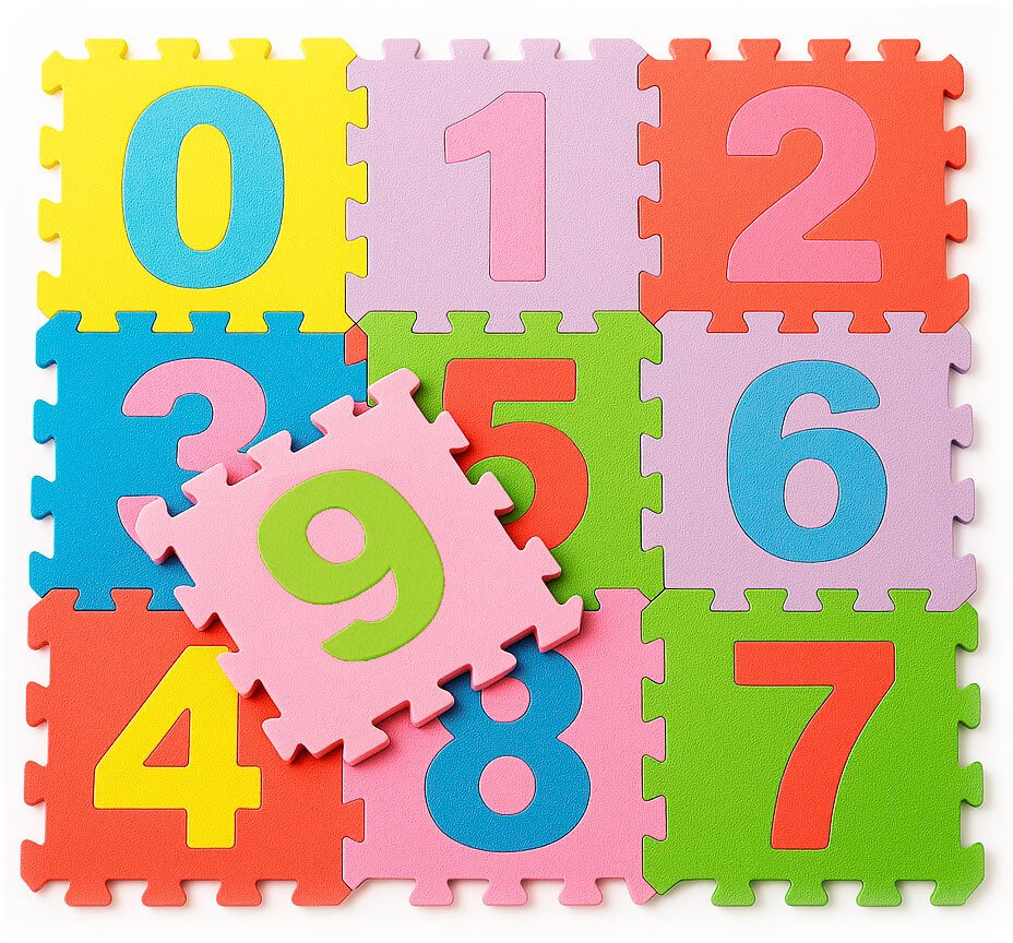 MNS mata piankowa 10 szt. 30x30cm - Numbers