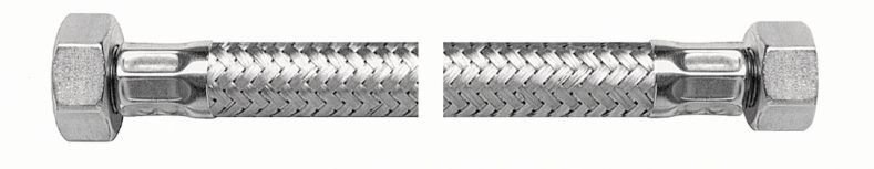 Valvex Wężyk redukcyjny z gwintem W-W w oplocie ze stali nierdzewnej Viper Plus 1/2" - 3/8" - L 20