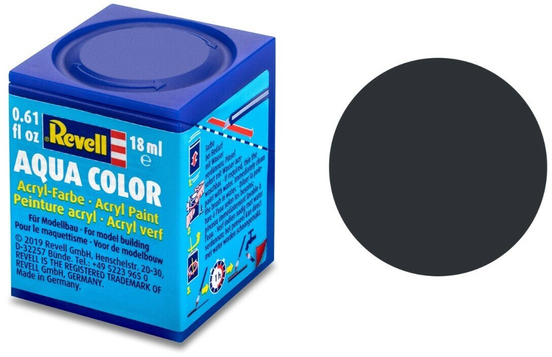WITTMAX Matt Anthracite Grey (RAL 7021)Aqua Color - 18ml (4009803361093)