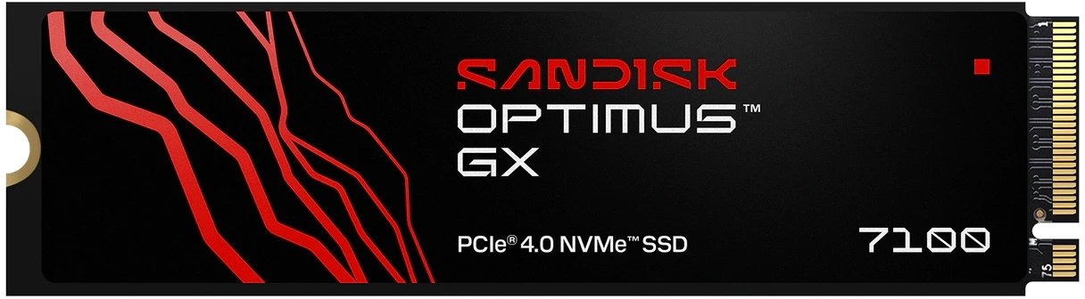 Dysk SSD SanDisk Optimus GX 7100 - SSD - 4 TB - wewnętrzny - M.2 2280 - PCIE 4.0 x4 (NVME) (SDSP7140...