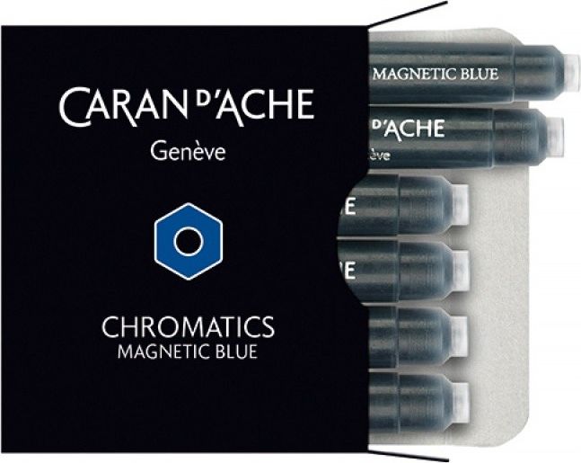 Caran d`Arche Naboje atramentowe Chromatics jasny niebieski 6 sztuk
