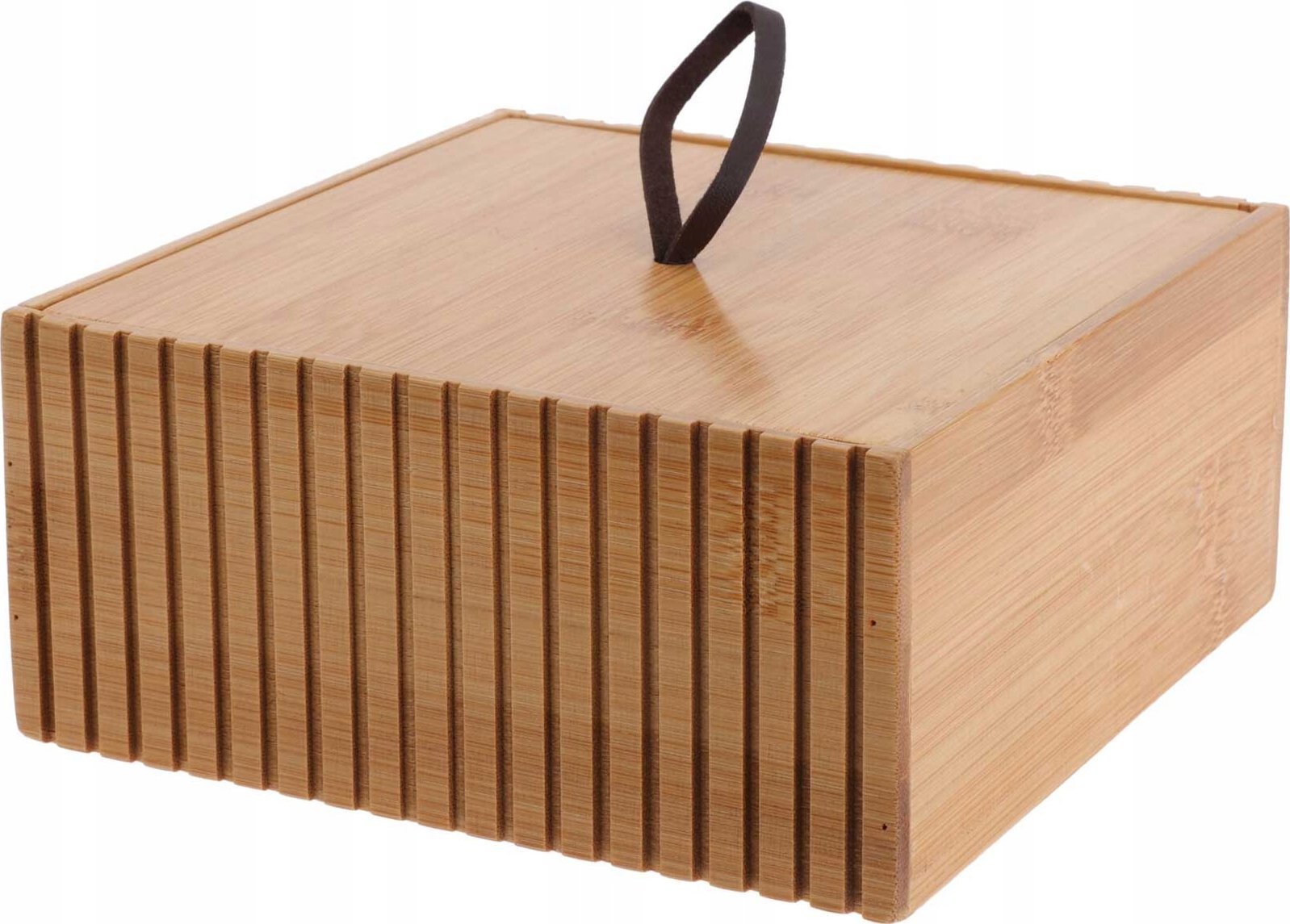 Bambusowy organizer do łazienki, 15 x 15 x 7 cm