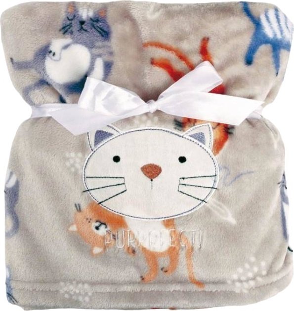 BabyMatex Kocyk 75 x 100 Mikrofibra z Haftem Ricco RI6A