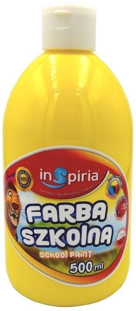 SCHEMAT Farba szkolna żółta 500ml