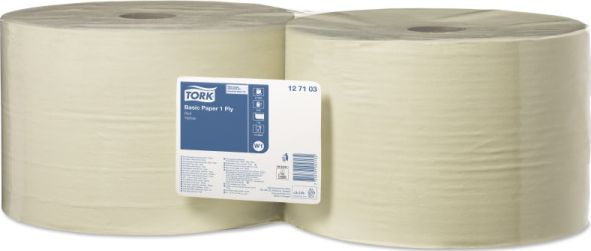 Tork Tork - Czyściwo papierowe w dużej roli, 1-warstwowe, universal - Żółte