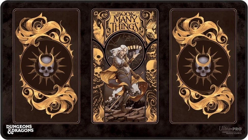 Ultra-Pro Ultra Pro: Dungeons & Dragons - The Deck of Many Things - Black Stitched Playmat - Alternative Cover
