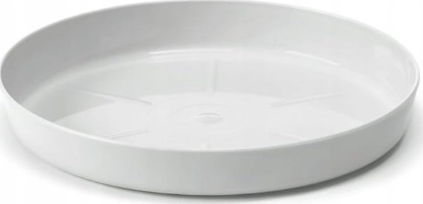 Podstawka jasnoszara pod doniczkę 12,6 cm Plastikowa
