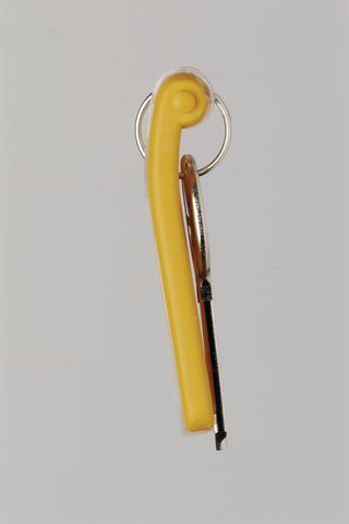 Staples DURABLE Zawieszka do kluczy KEY CLIP, żółty, opakowanie 6 szt.