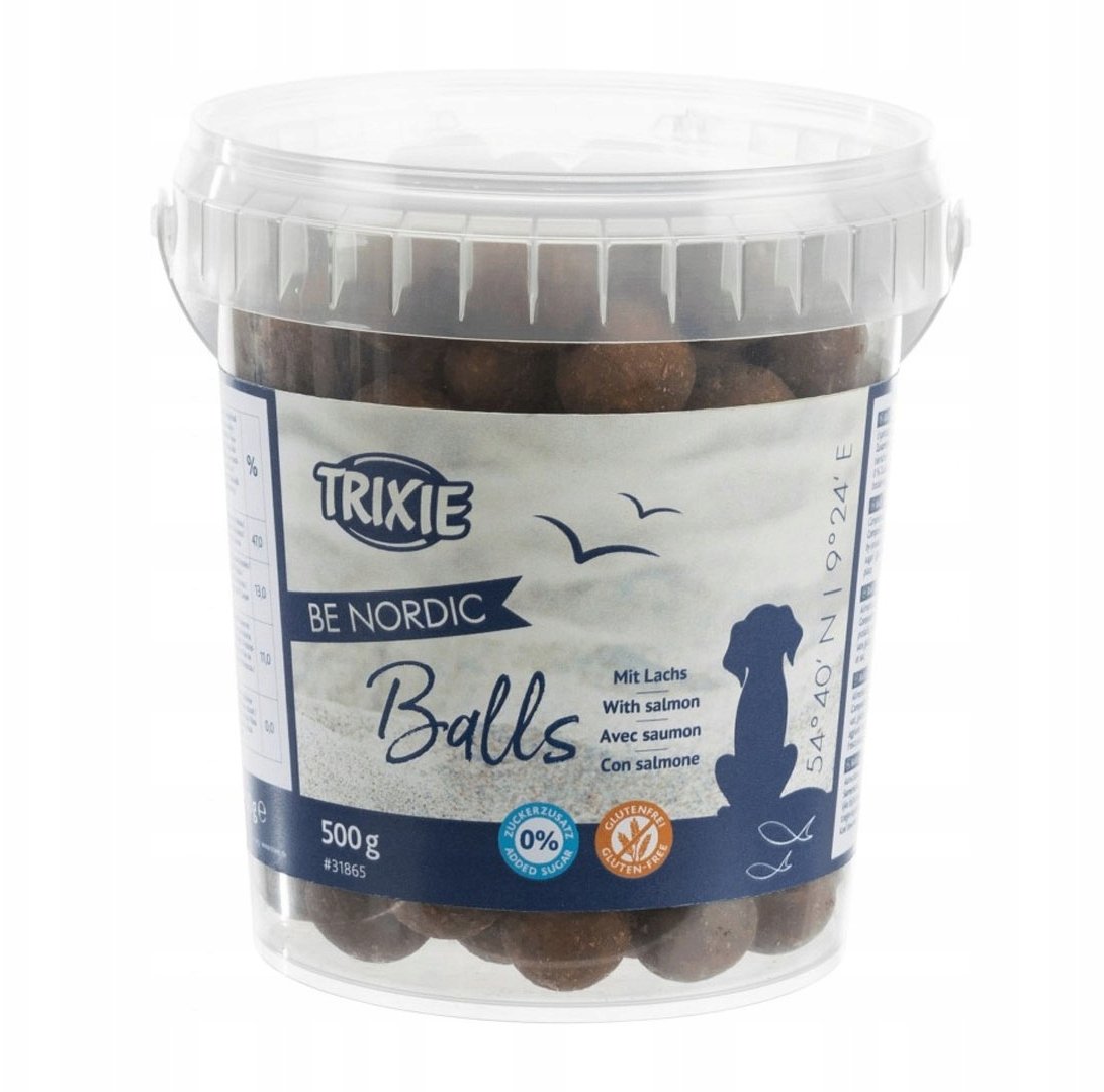 Trixie Kulki BE NORDIC z łososiem, 500 g