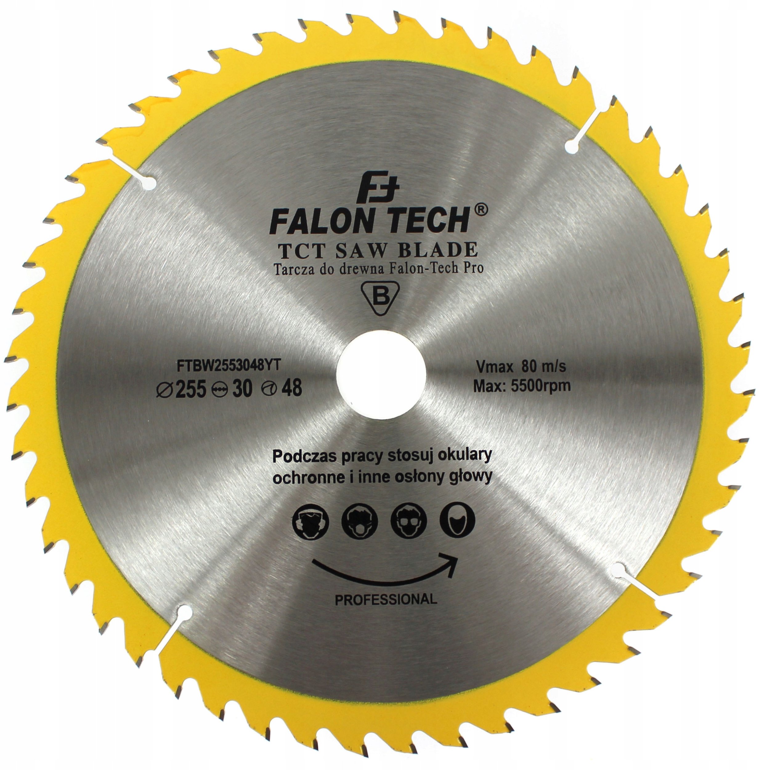 Falontech Tarcza widiowa do drewna 255mm x 30mm 48T WIDIA Falon-Tech