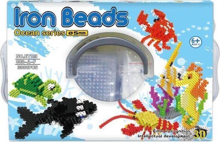 Krups Prasowanka, Koraliki Do Prasowania, Zestaw OCEAN 3D 3000 Sztuk