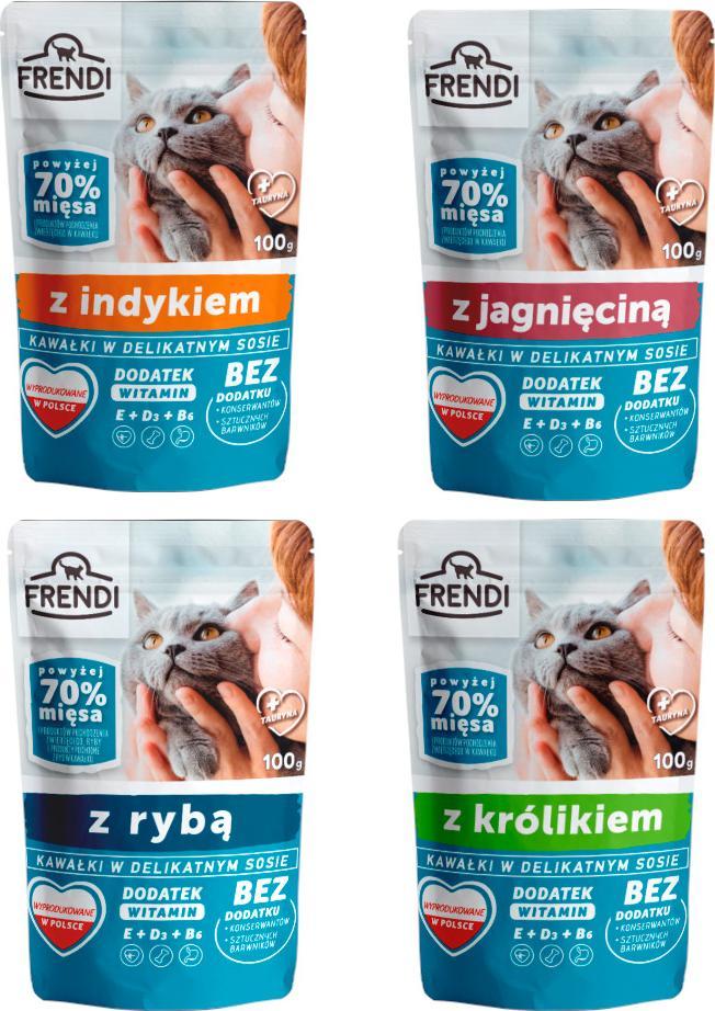Frendi kawałki w delikatnym sosie Mix smaków 24x100g