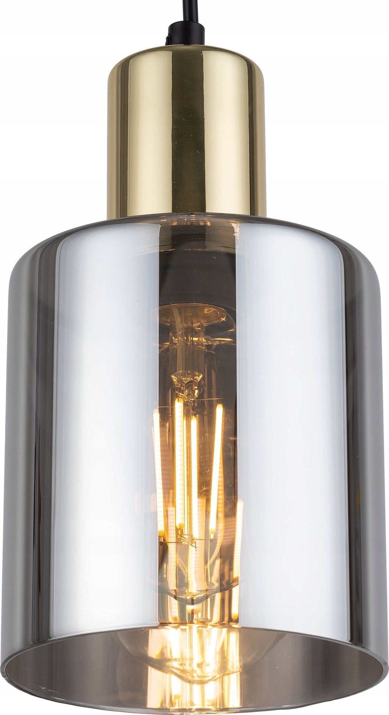 Lampa wisząca TKKRYWULT TK Lighting Sierra 6661 lampa wisząca zwis 1x15W E27 grafitowa/złota