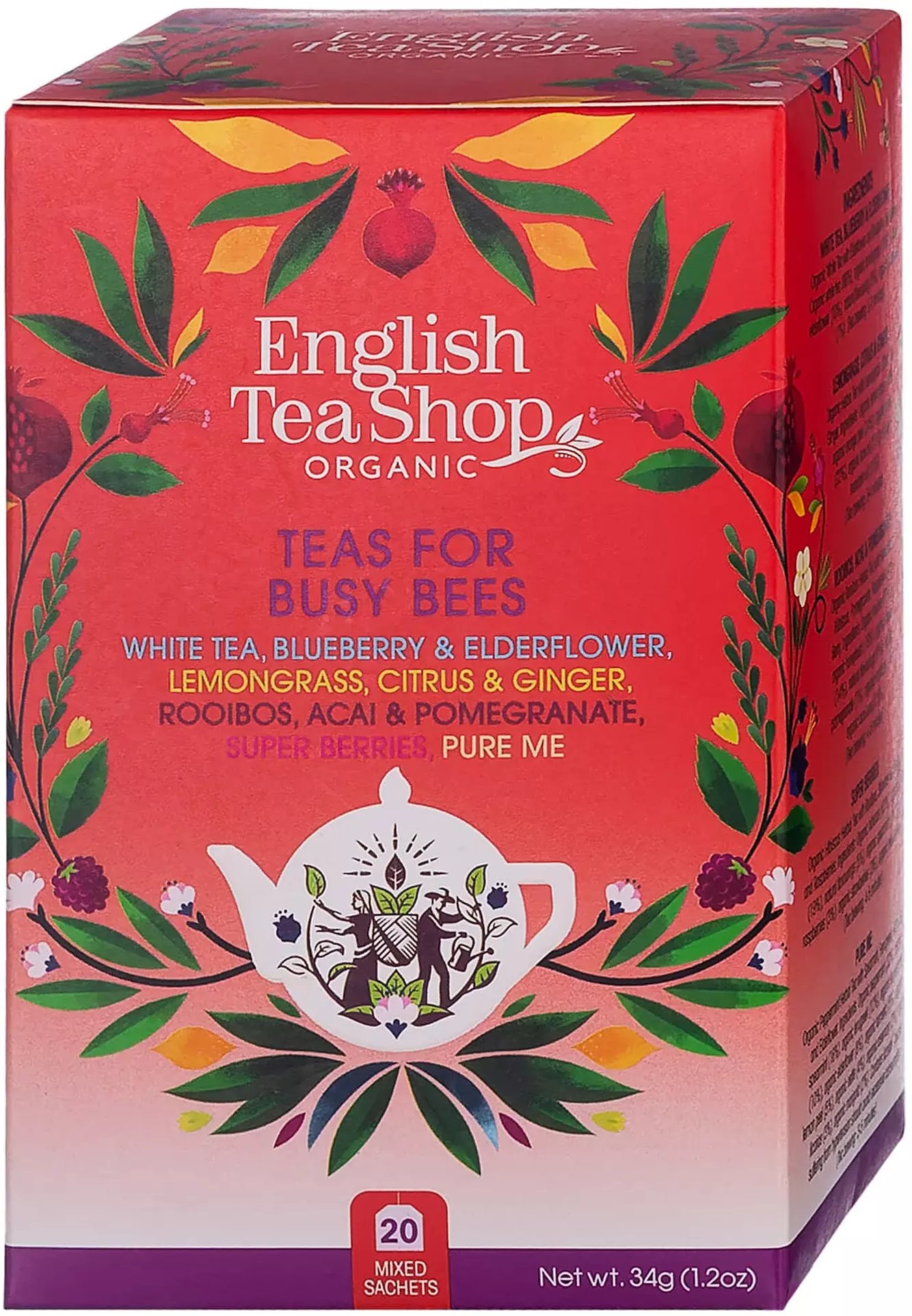 English Tea Shop Zestaw herbat Teas For Busy Bees 20 saszetek