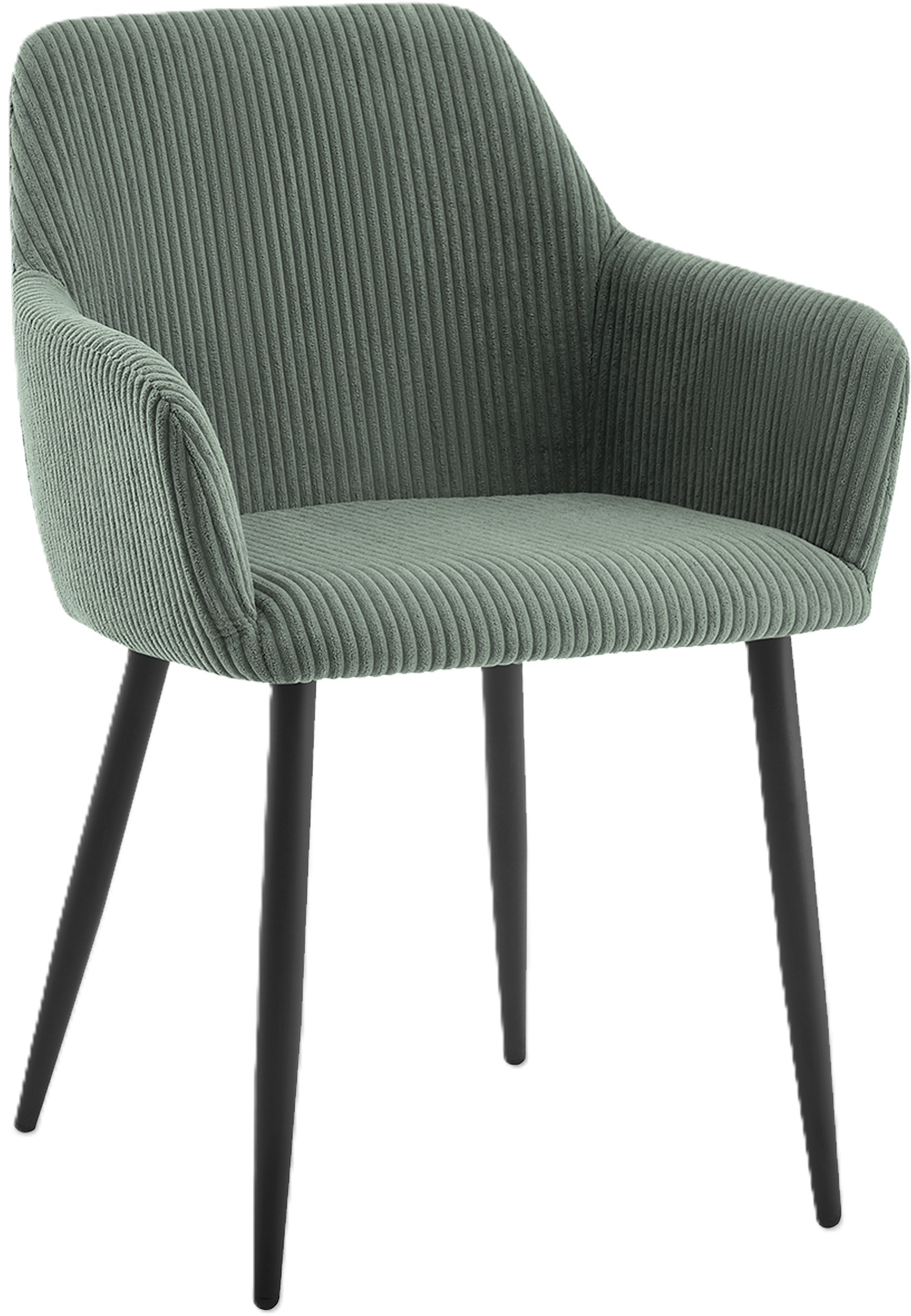 Krzesło do kuchni i salonu LOTTA sztruks oliwkowe czarne nogi