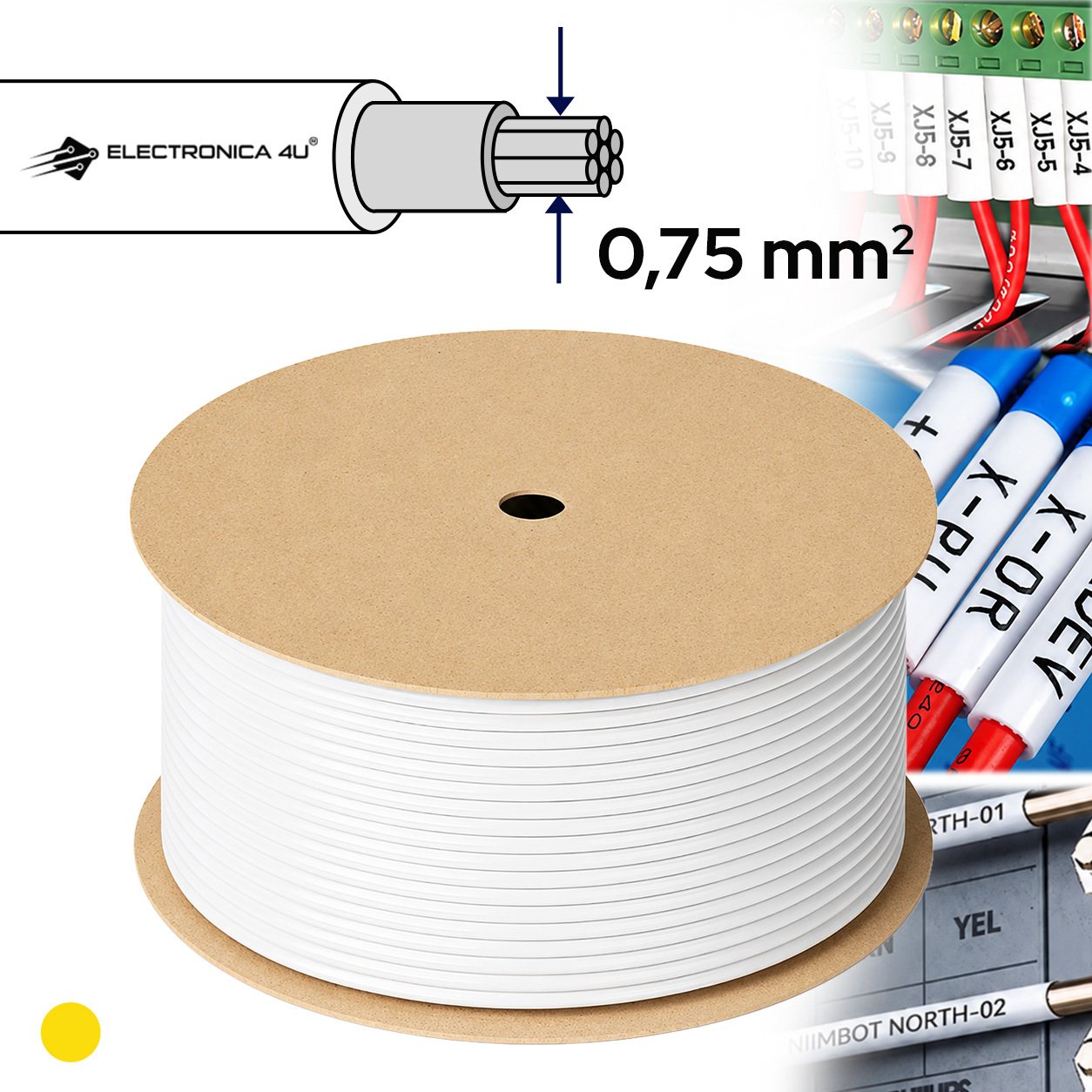 Niimbot Rurki nośnik PVC do drukarki Niimbot C1 oznaczanie kabli przewodów 0,75mm