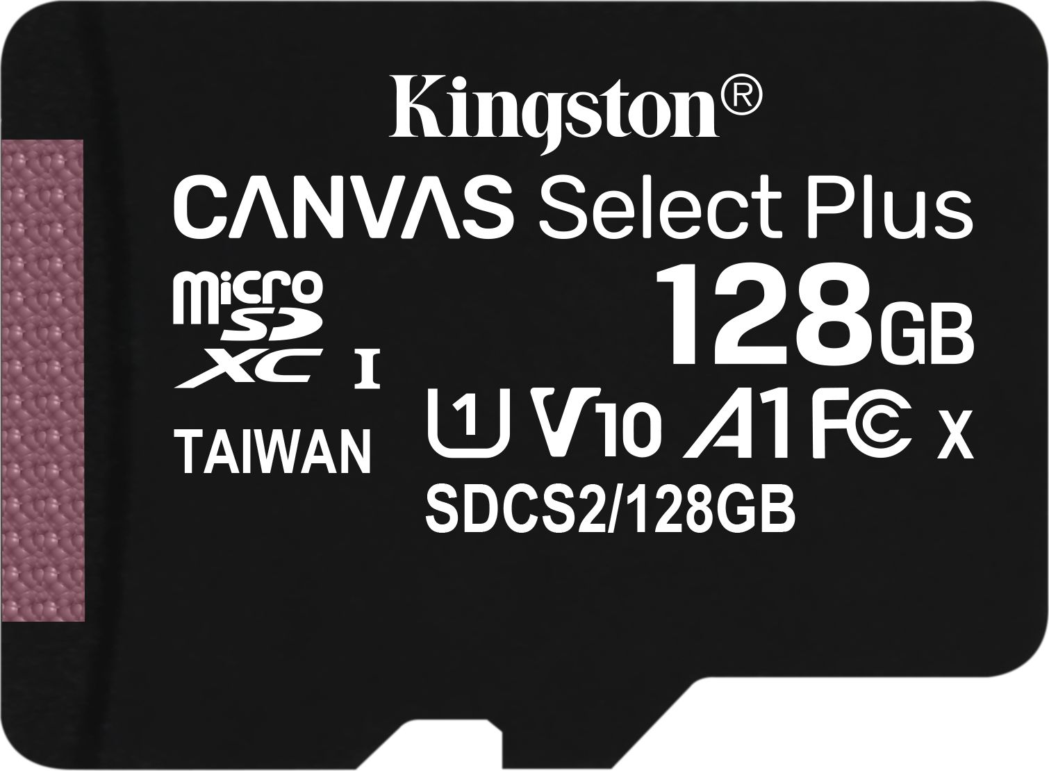 Karta Kingston Canvas Select Plus MicroSDXC 128 GB Class 10 UHS-I/U1 A1 V10 (SDCS2/128GBSP)