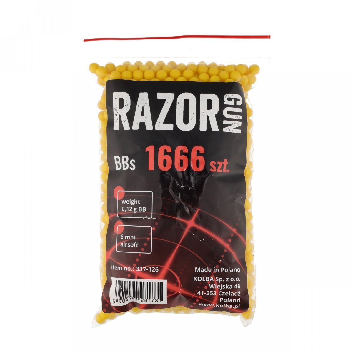 RazorGun Kulki BB do ASG RazorGun 0,12 g 200 g / ok 1666 szt.