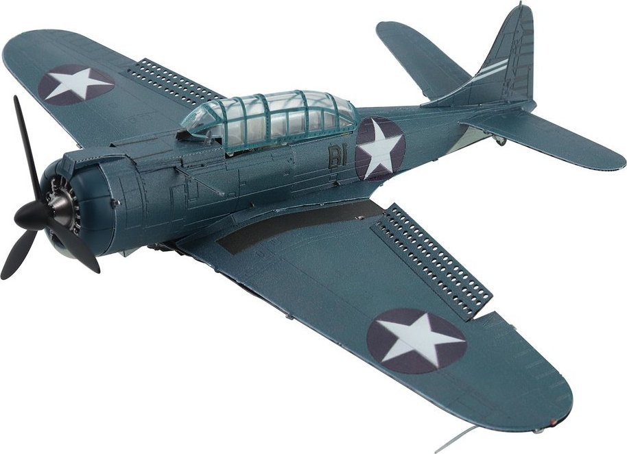 Piececool Piececool Puzzle Metalowe Model 3D - Samolot Bombowiec SBD Dauntless