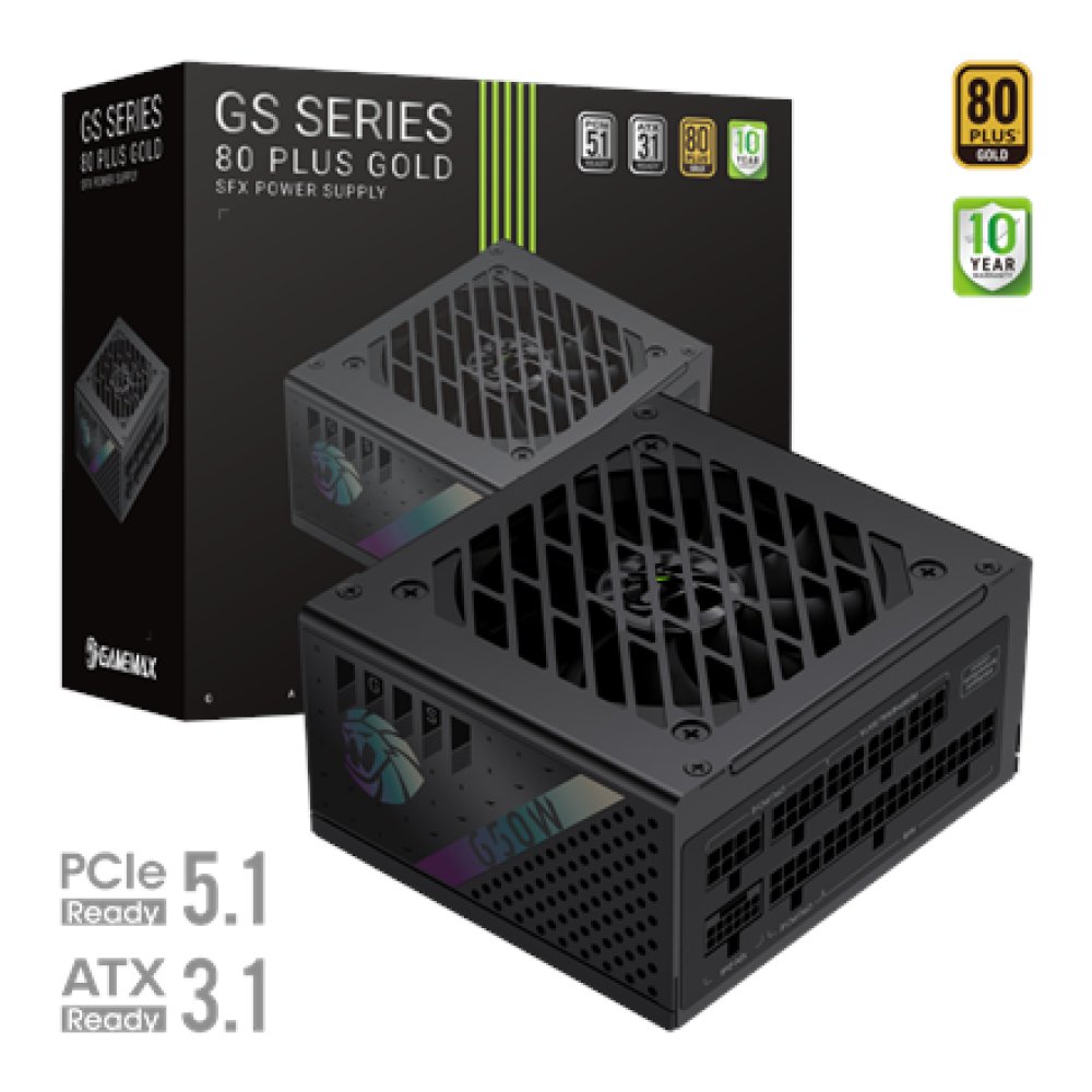 Zasilacz GameMax Gamemax PSU | GS 650G | 650 W | SFX | Full Modular