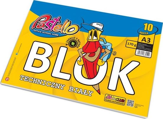 Pastello Blok techniczny A3 170g 10k PASTELLO Pastello