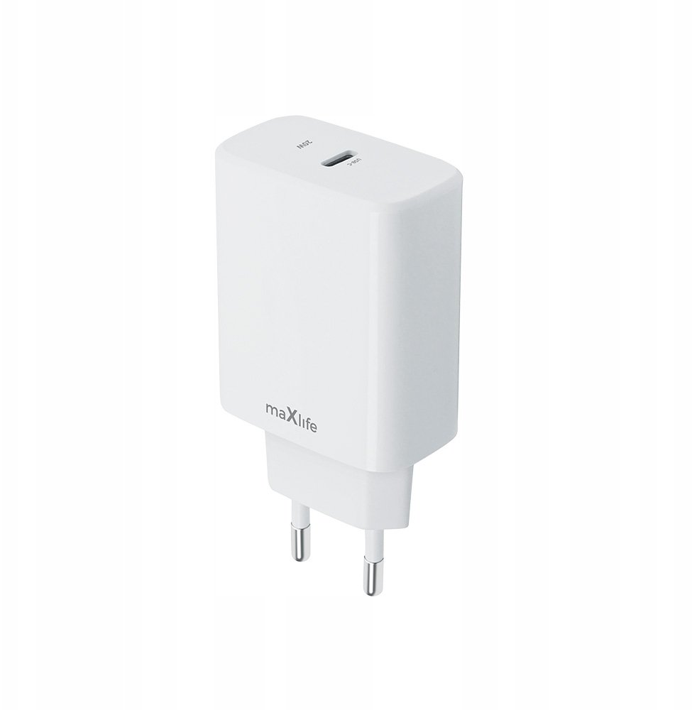 Maxlife ładowarka sieciowa PD QC MXTC-10-20C 1x USB-C 20W biała