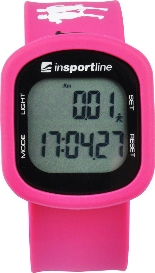 inSPORTline Krokomierz elektroniczny Strippy Różowy (8124-2)