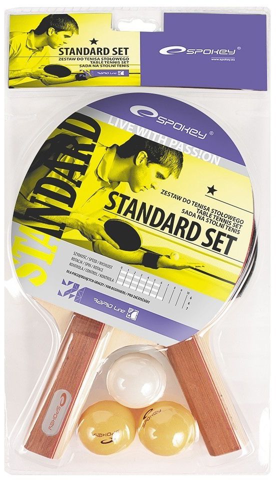 Spokey Zestaw do tenisa stołowego Standard Set r. uniw (81813)
