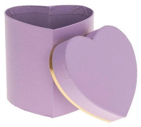 Rozette Pudełko Flower Box purpurowe serce ROZETTE