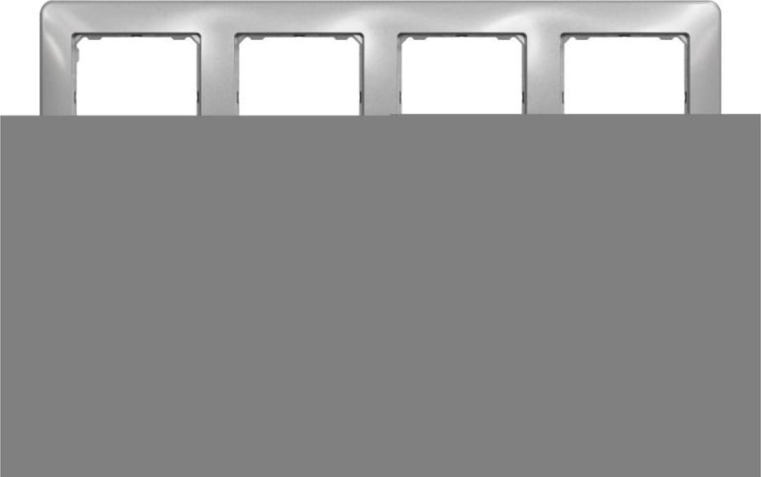 Schneider Electric Sedna Design, Ramka 4-krotna, srebrne aluminium