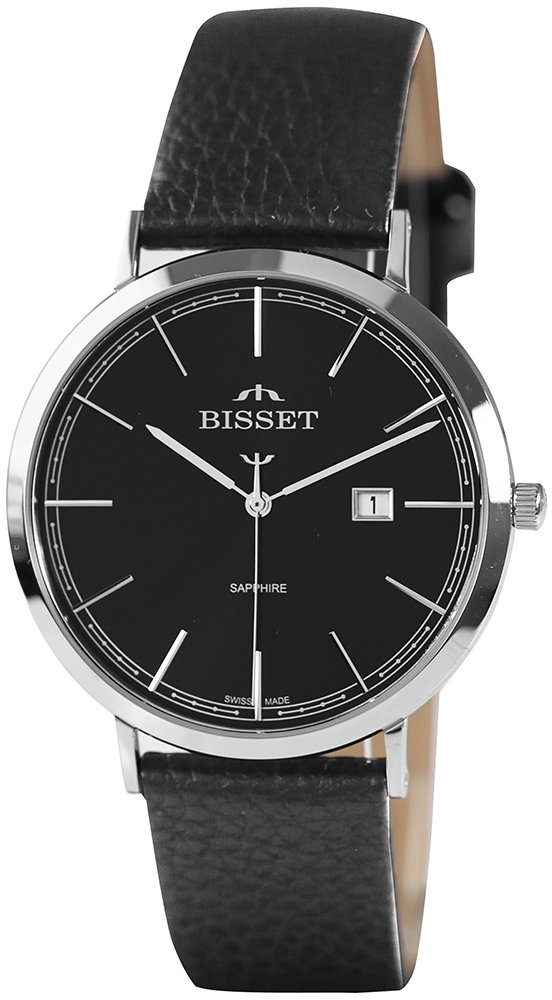 Zegarek Bisset ZEGAREK MĘSKI BISSET BSCE61 (zb097a) - SZAFIROWE SZKŁO
