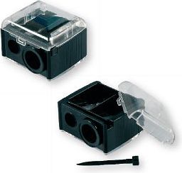 Top Choice Temperówka podwójna czarna 35340